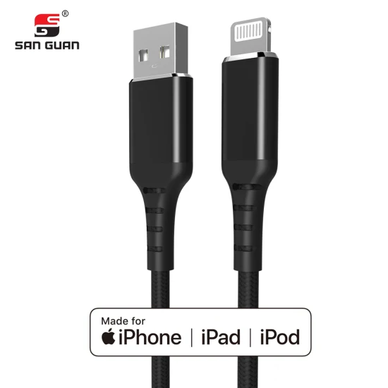 Cavo dati Cavo USB di ricarica Cavo USB A a Lightning certificato MFI originale C189 con nylon intrecciato realizzato per iPhone/iPad/iPod
